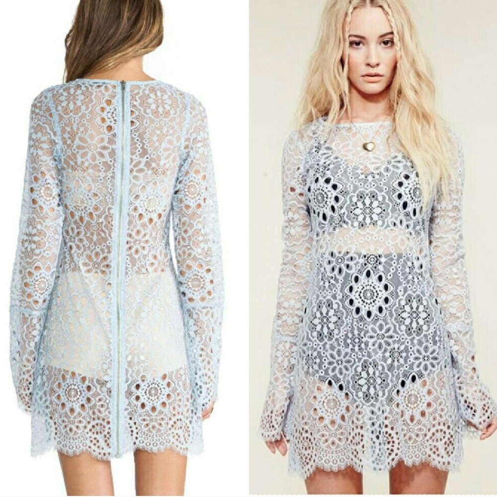 For love and lemons blue lovebirds dress